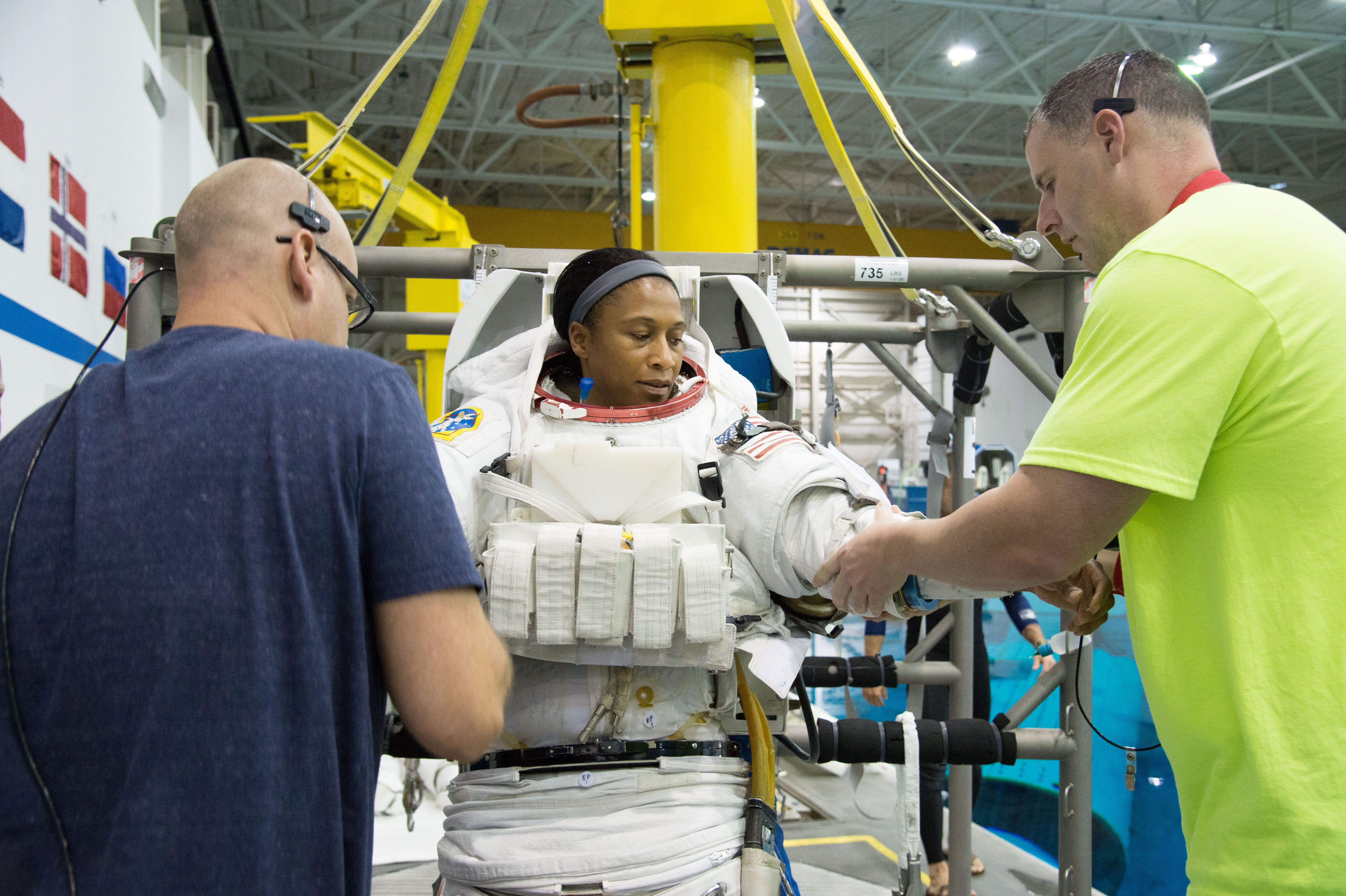 Jeanette Epps in Space Suit